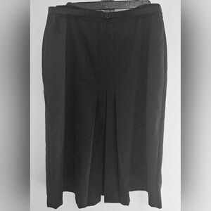 🌞 Classic Full Skirt with Front Pleats - Black